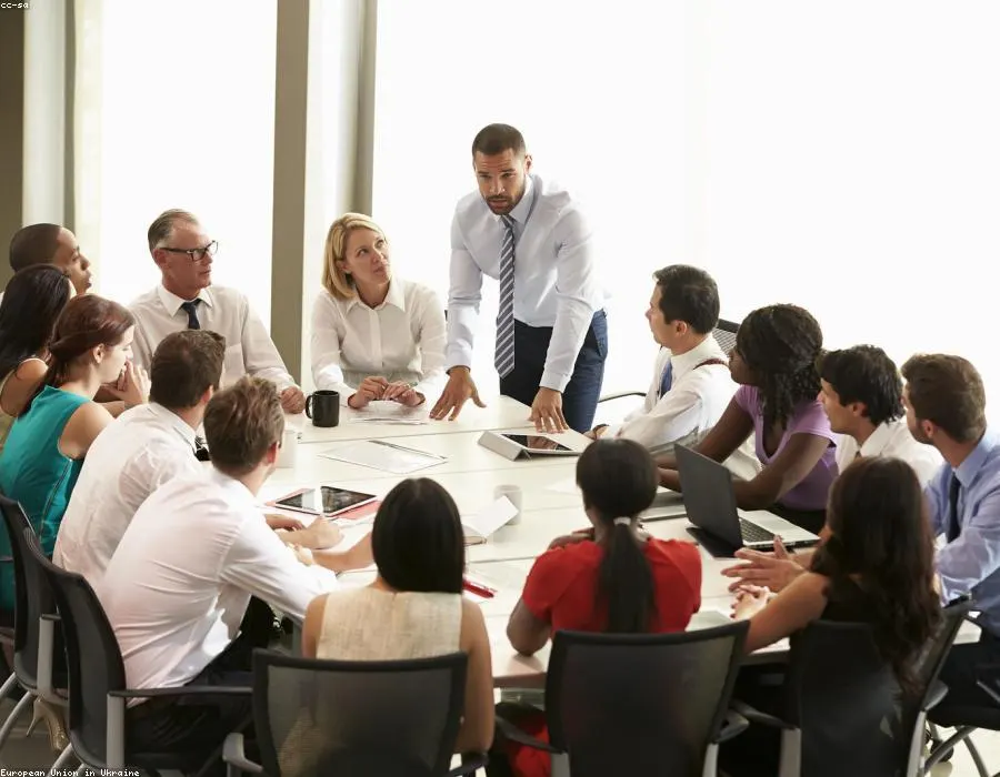 ECH advisory team in a strategy meeting